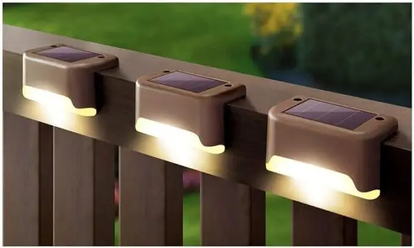 Wireless Solar Deck Lights Outdoor Pack of 8 ( Delivered in 3 to 5 Days Guaranteed ✅ )